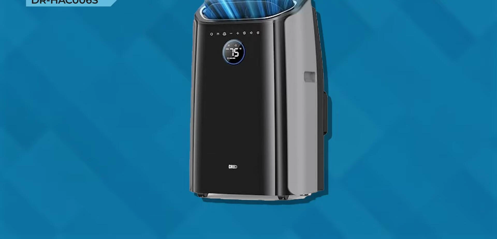 Dreo portable AC unit showcasing its design and display.