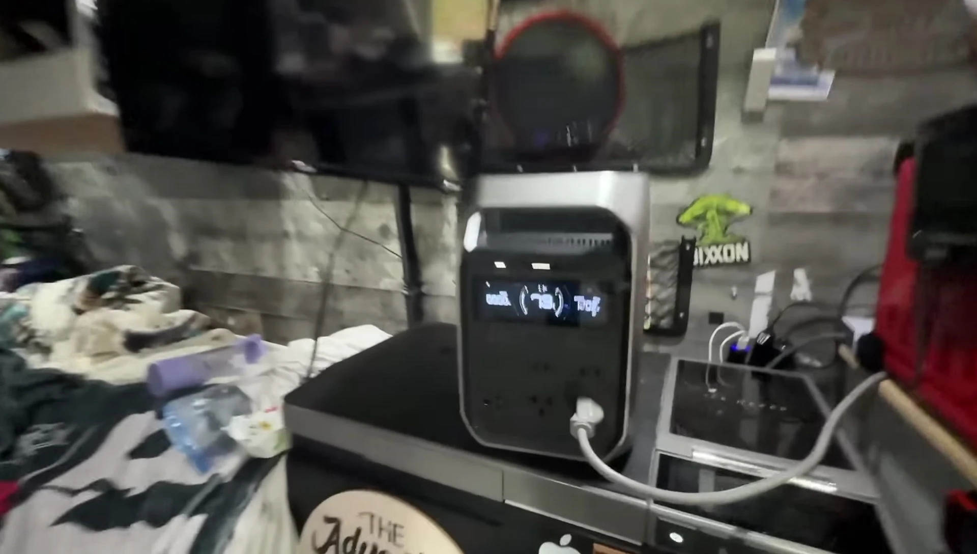 The EcoFlow Delta 3 Plus battery level after cooking a meal.