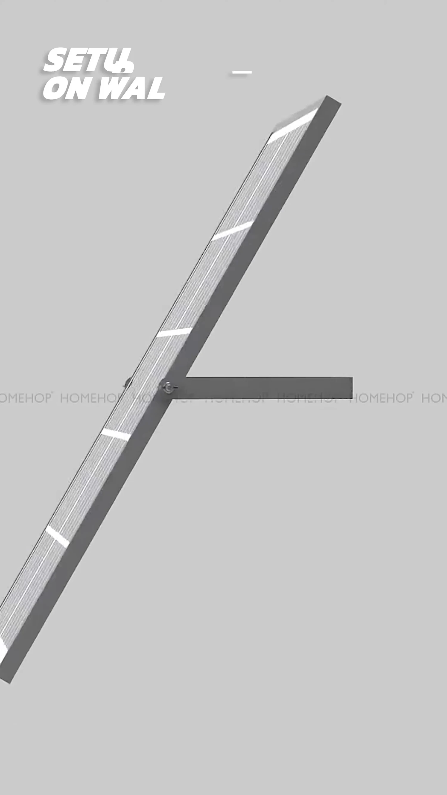 Image showing the connection between the solar panel and the light fixture