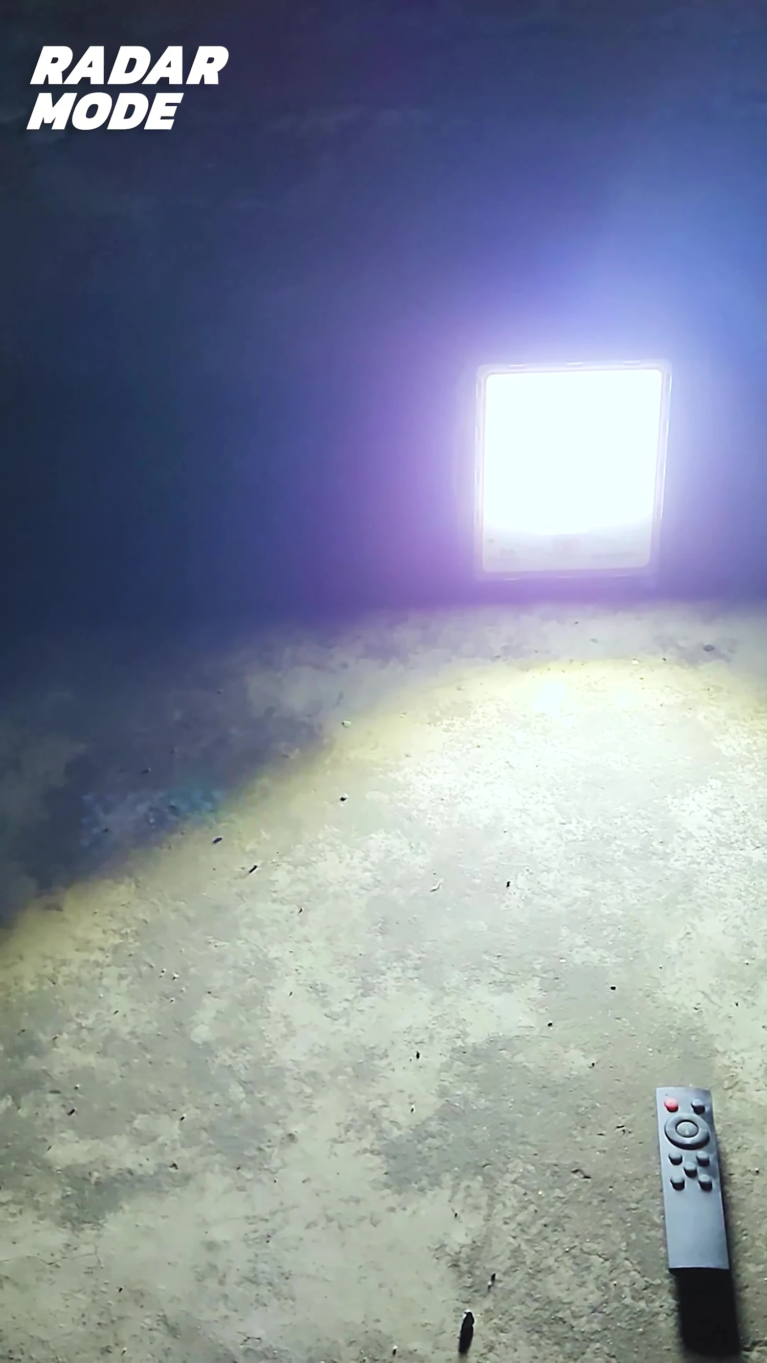 A shot demonstrating the motion sensor in action