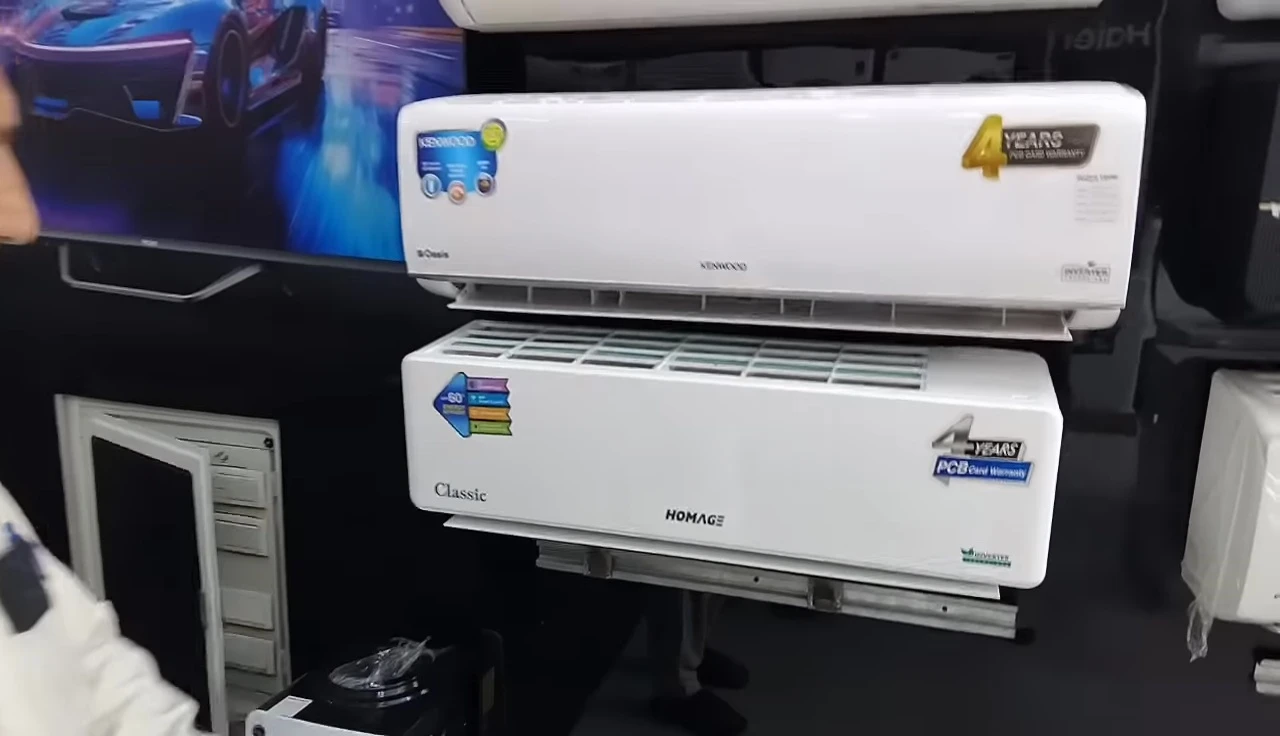Close-up of the Home Edge AC unit