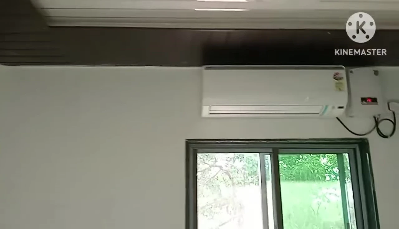 Installed indoor and outdoor units
