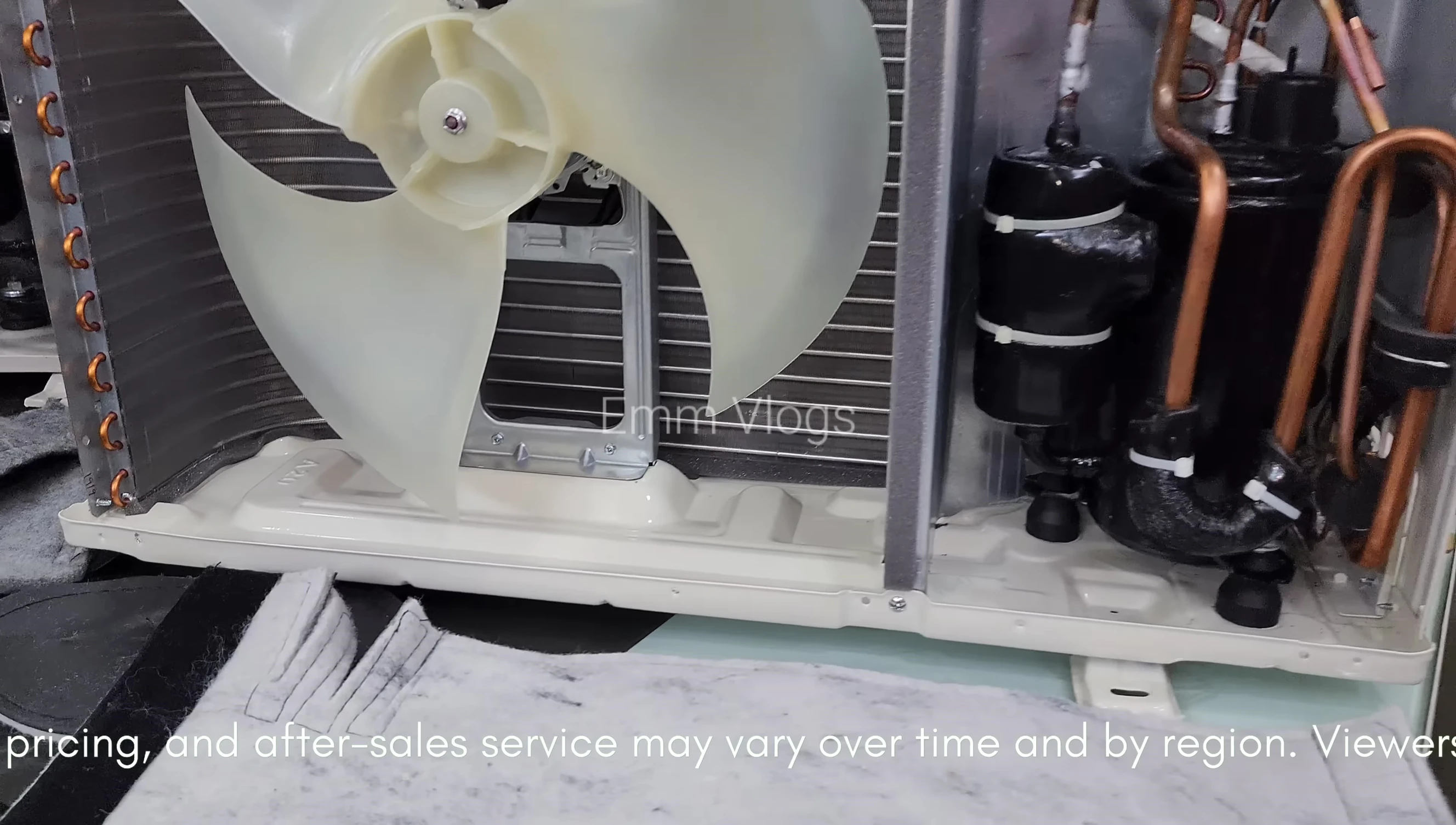Comparison of the acoustic jackets from both Voltas and LG AC units