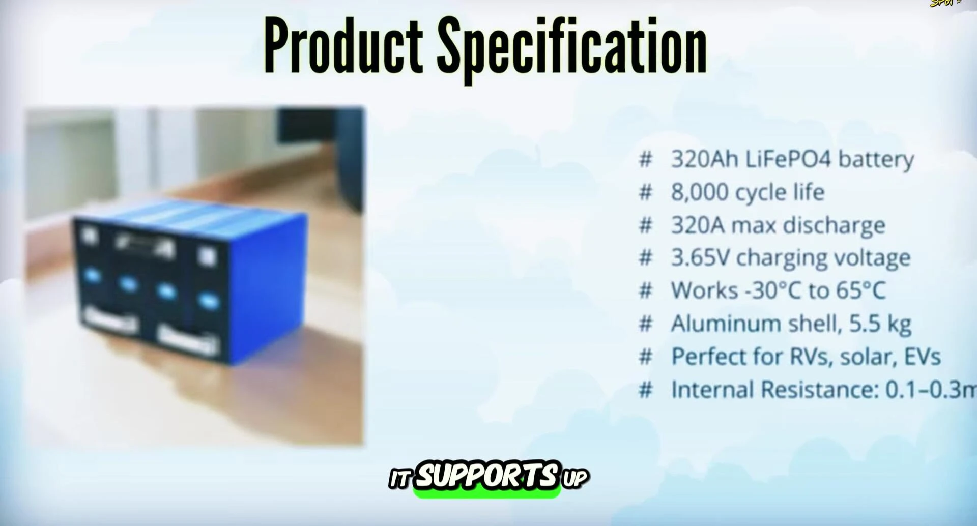 Showing the battery's high discharge capacity and wide temperature range