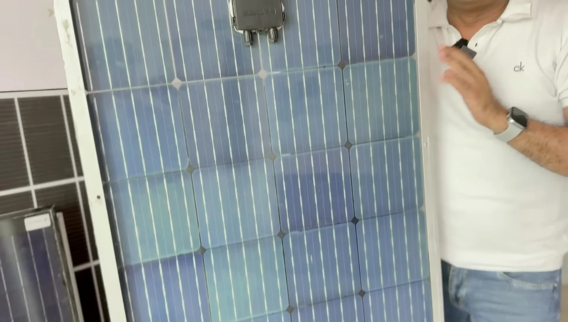 Bifacial solar panel example