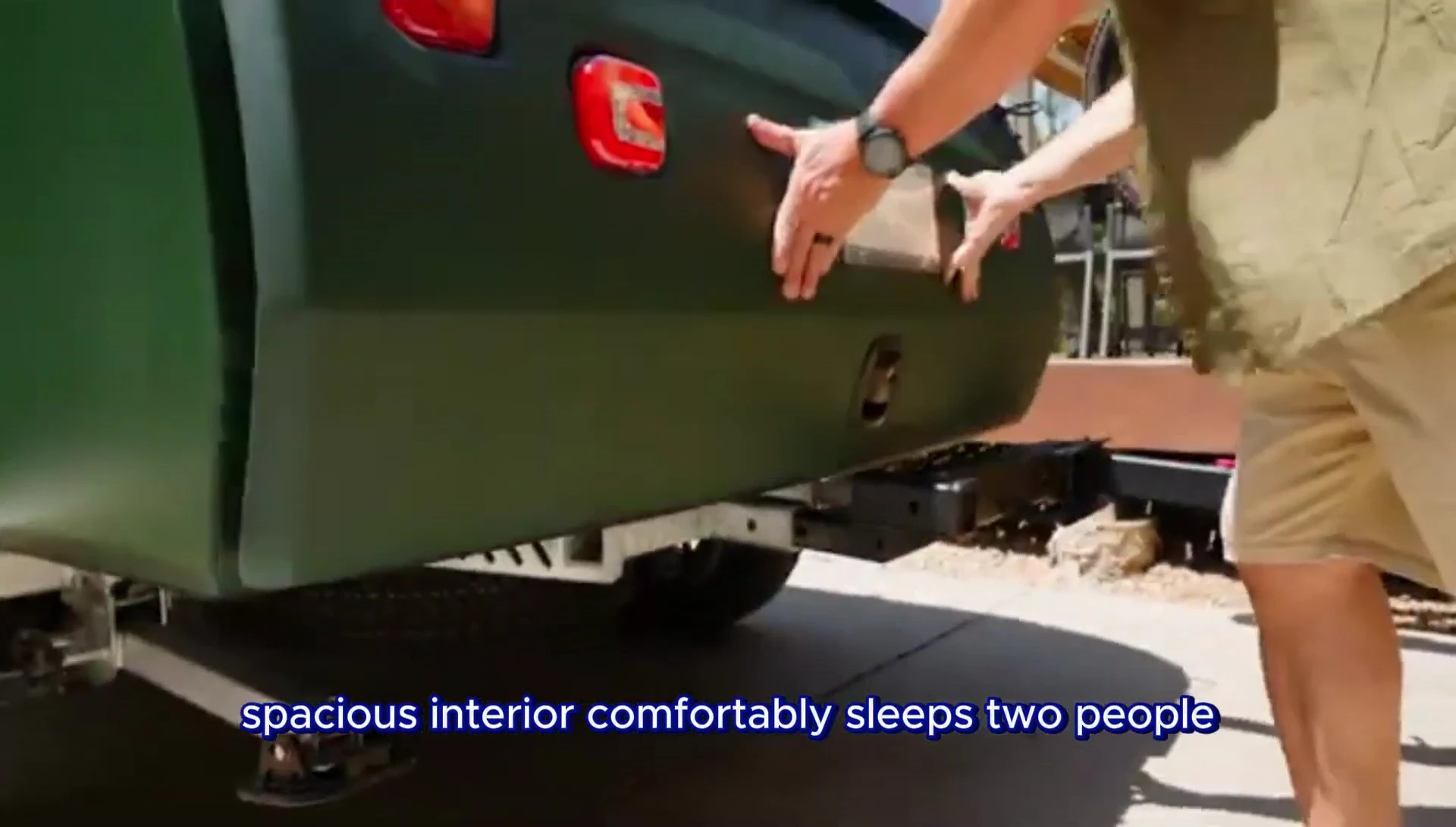 Interior shot of the Escapad Topo2, highlighting the spacious sleeping area.