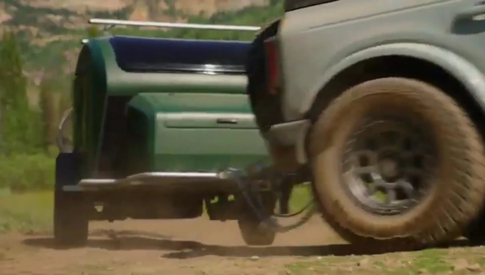 Evo Trail Smart E-Wagon demonstrating its self-following capabilities.
