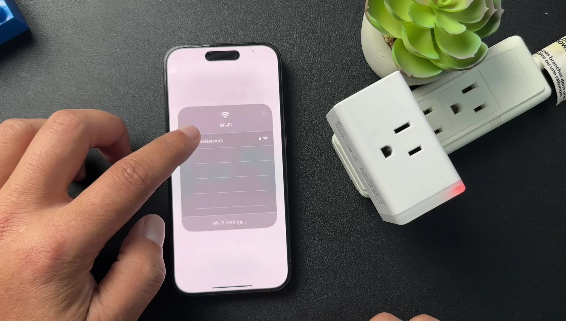 Connecting to the smart plug's Wi-Fi network