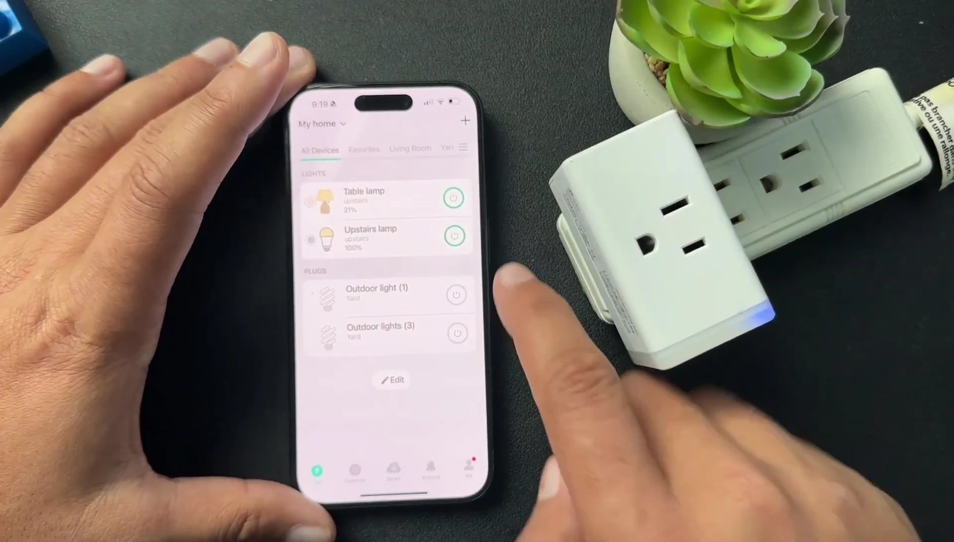+ icon in Kasa app to add a new device