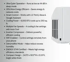 LG 6000 BTU Dual Inverter Smart Window AC: A Comprehensive Review