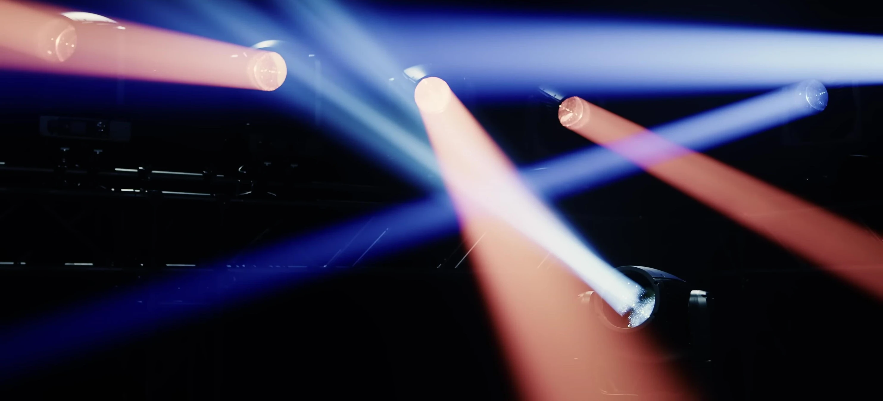 Close-up of the Astra Beam 120IP projecting a sharp beam