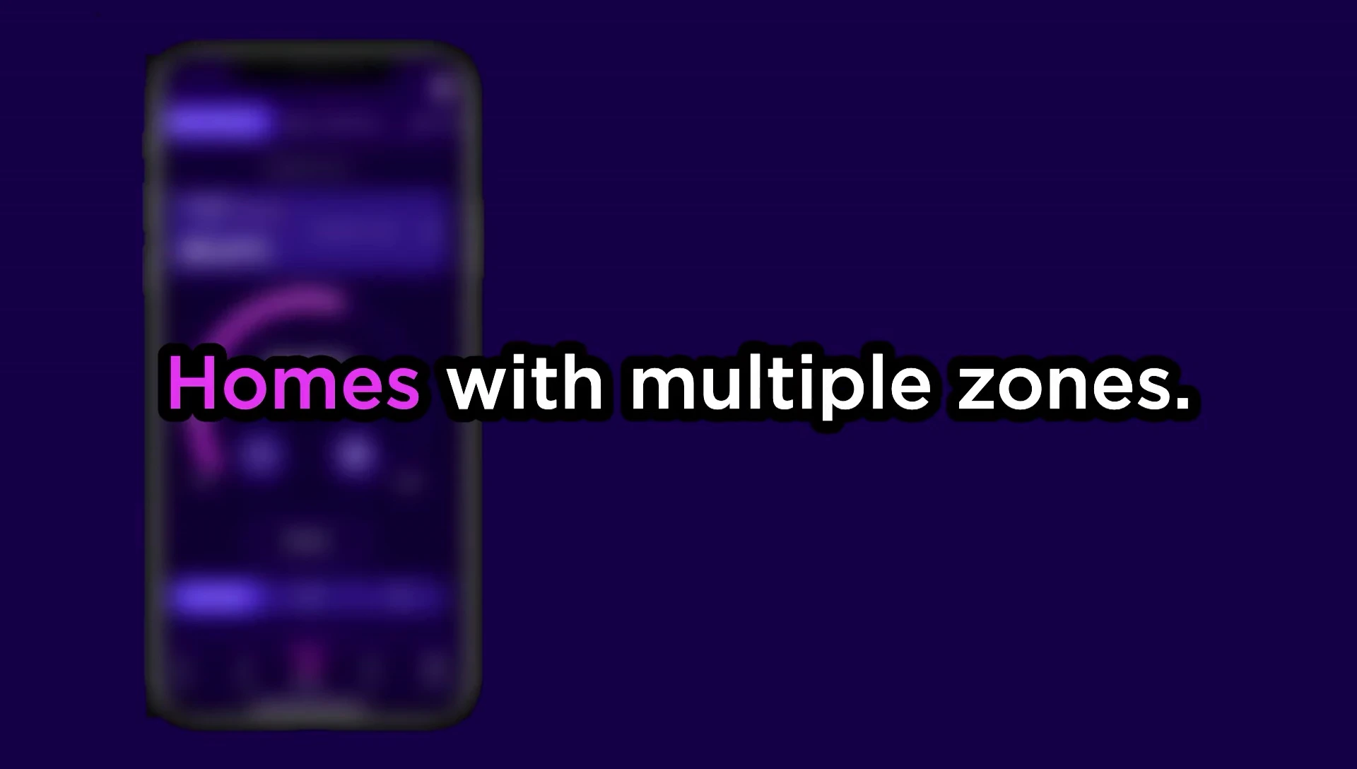 App showing multi-zone control options