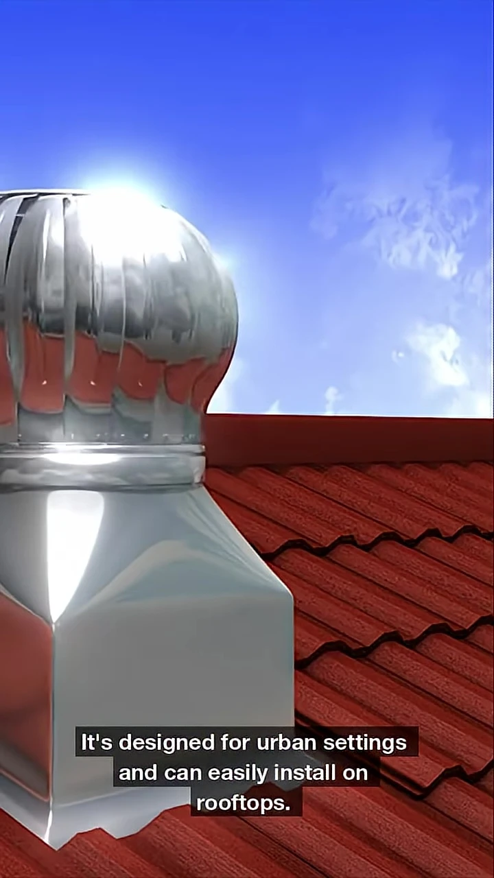 Illustration showing the WT6500 installed on a rooftop.