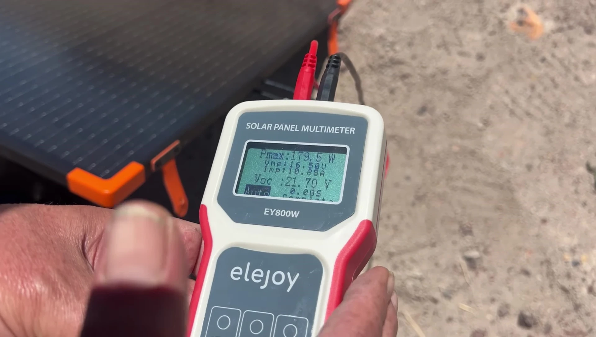 The ZoupW 200W solar panel connected to an Opz Exodus 600 power station.