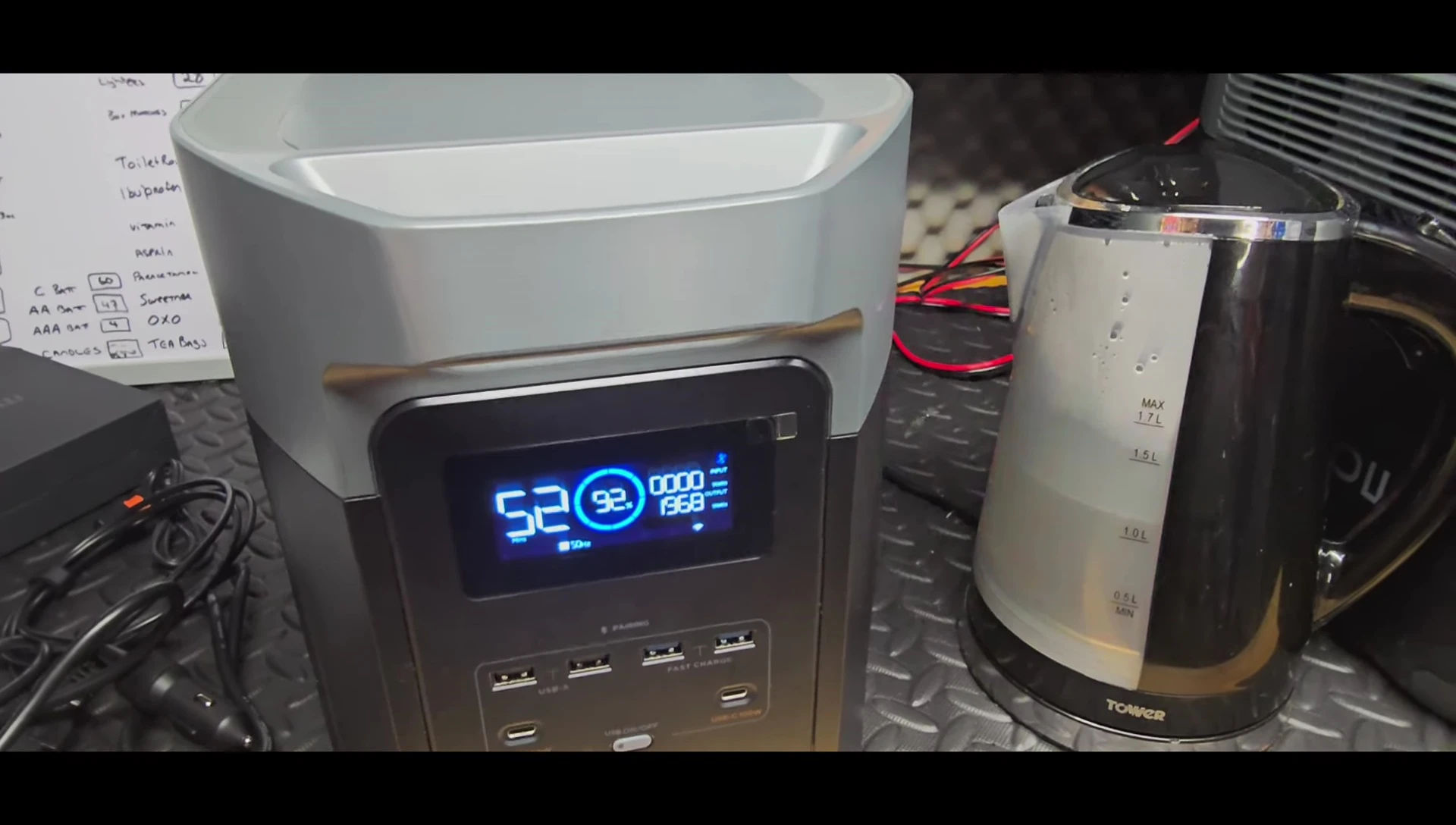 The Delta 2 Max powering various tools and appliances.