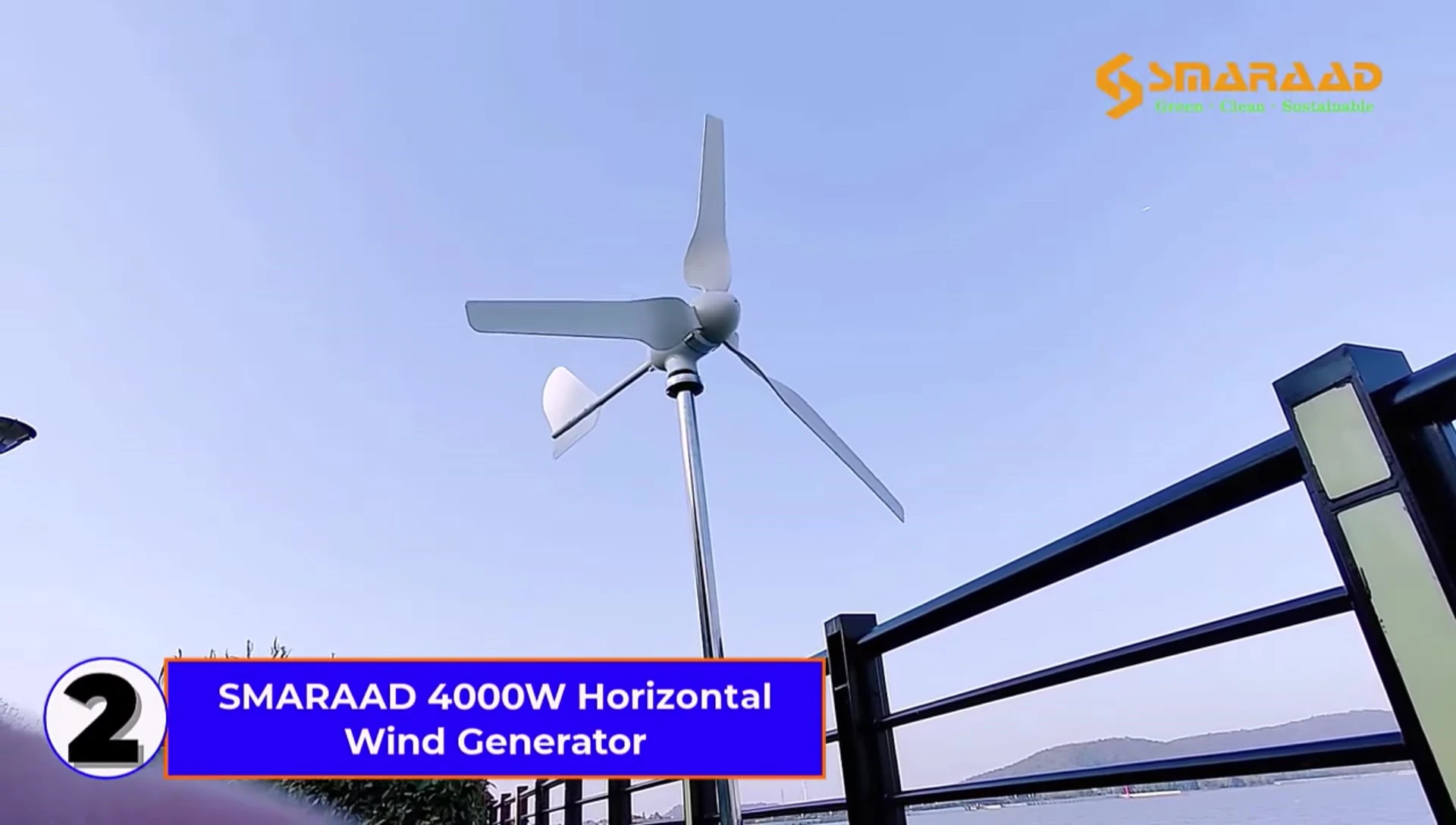 The SMARD 4000W horizontal wind generator