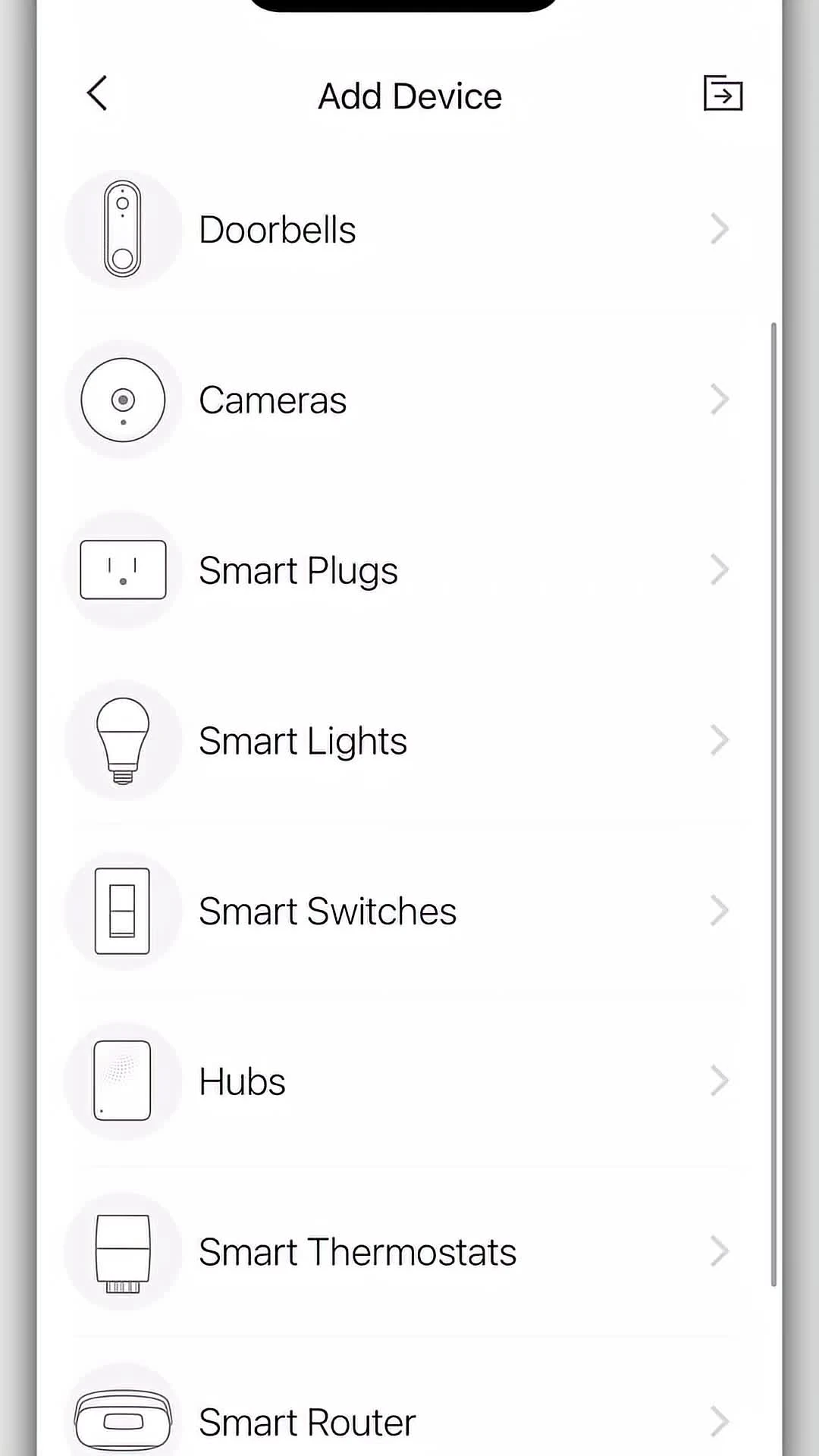 The Kasa Smart app showing the device connection process