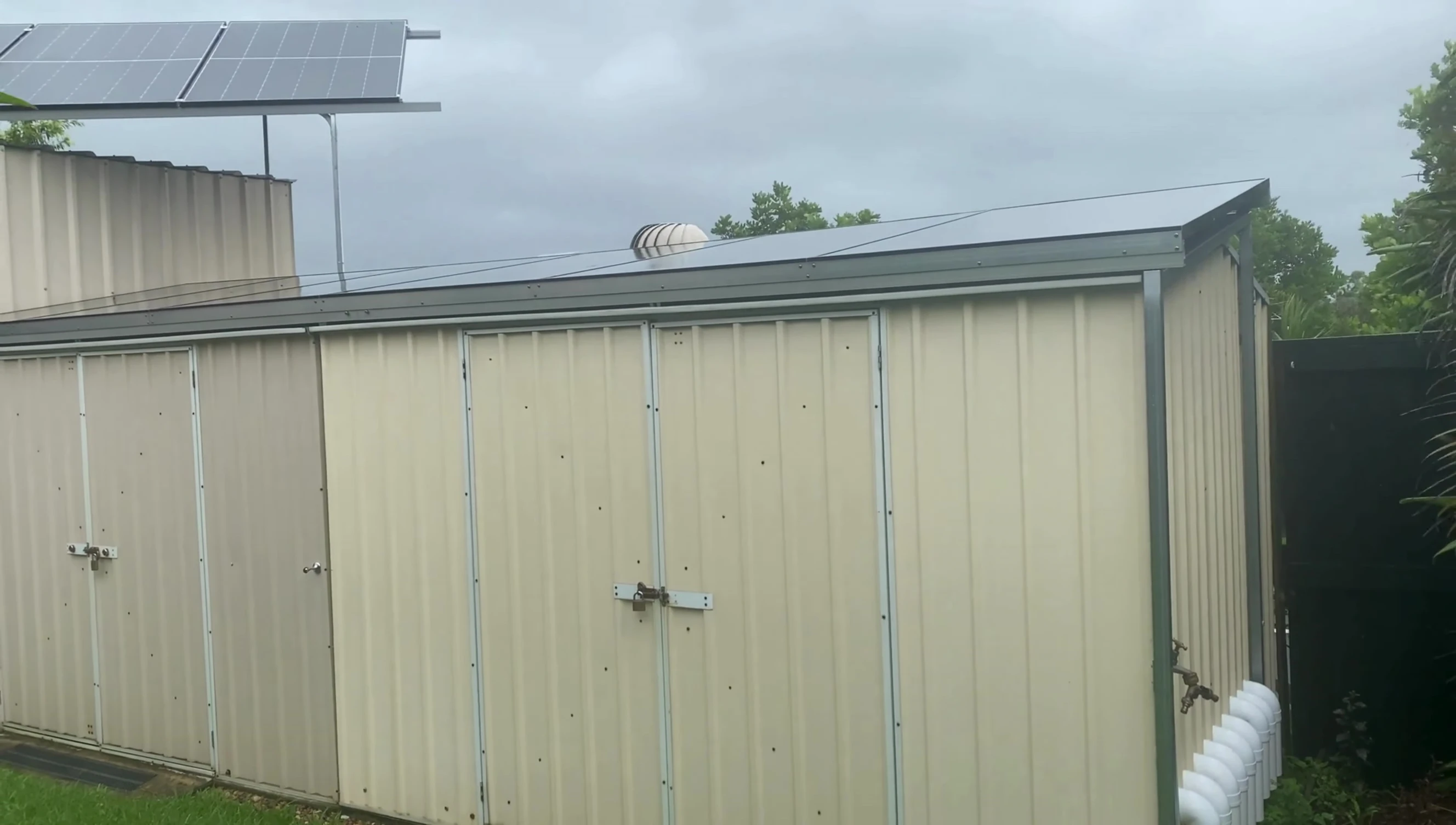 Intact shed after the cyclone.